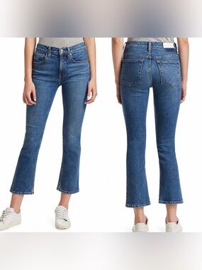 RE/DONE originals mid rise kick flare stretch jeans